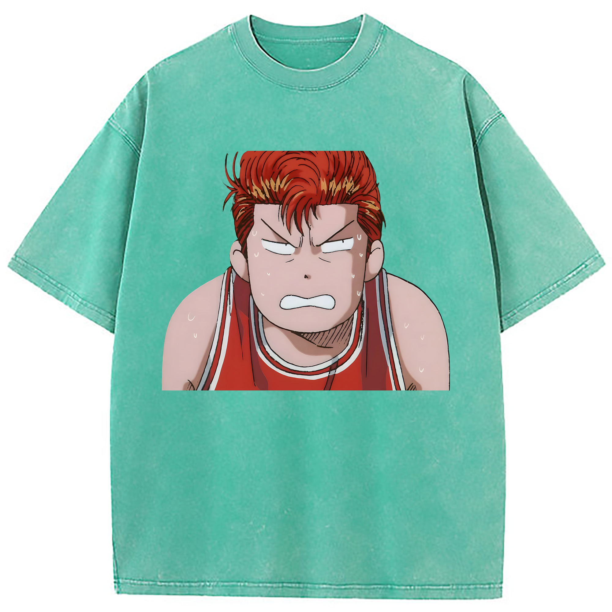 （画像用） SLAM DUNK／スラムダンク 綿100% ヴィンテージ風 半袖Tシャツ（フロントプリント）